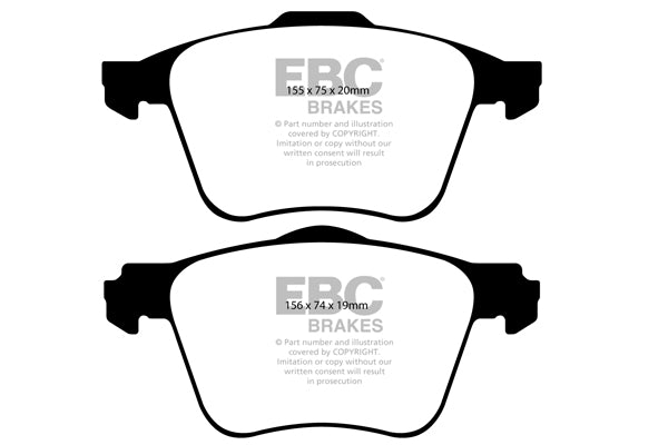Pastiglie Freno EBC Ultimax DP1690 per Volvo XC90