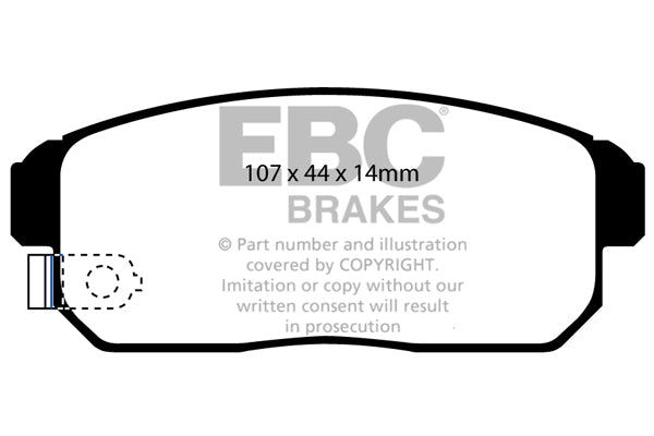 Pastiglie Freno EBC Bluestuff NDX DP51691NDX per Mazda RX8, Suzuki Ignis e altre