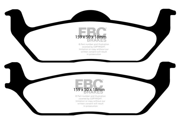 Pastiglie Freno EBC Ultimax DP1697 per Ford F-150