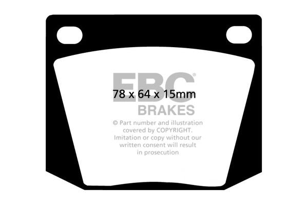 Pastiglie Freno EBC Greenstuff DP2169 per Marcos GT, Ford Capri (Mk1) e altre