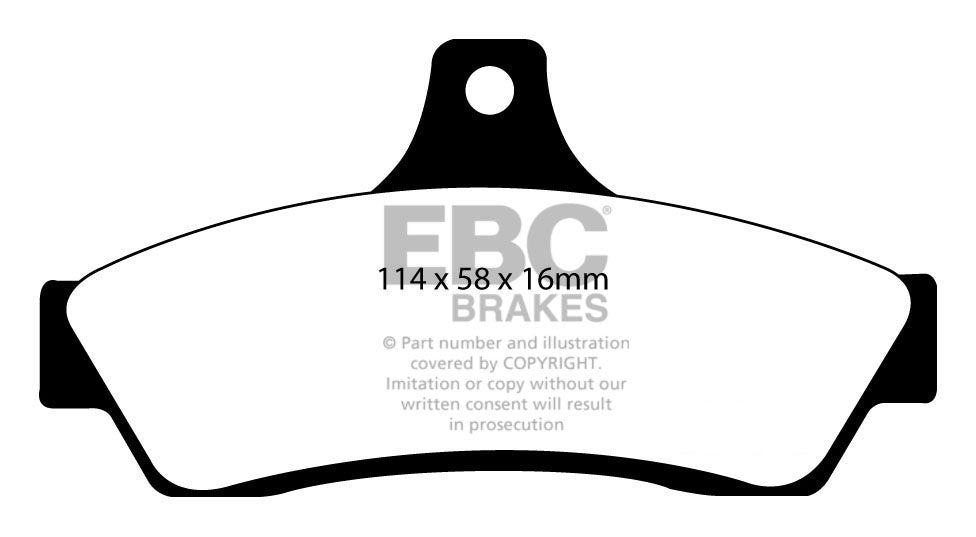 Pastiglie Freno EBC Yellowstuff DP41711R per Opel Monaro, Vauxhall Monaro e altre