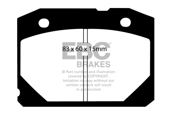 Pastiglie Freno EBC Ultimax DP172 per Lada Riva, Lada 1500 e altre