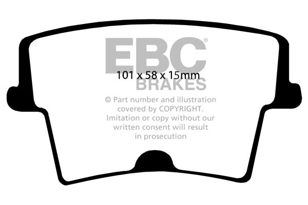Pastiglie Freno EBC Ultimax DP1722/2 per Chrysler 300C, Dodge Challenger e altre