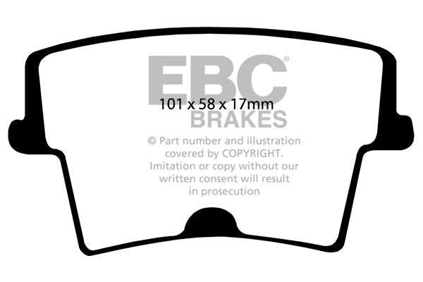 Pastiglie Freno EBC Greenstuff DP21722 per Chrysler 300C, Dodge Charger e altre