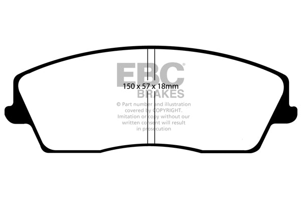 Pastiglie Freno EBC Yellowstuff DP41723R per Chrysler 300C, Dodge Charger e altre
