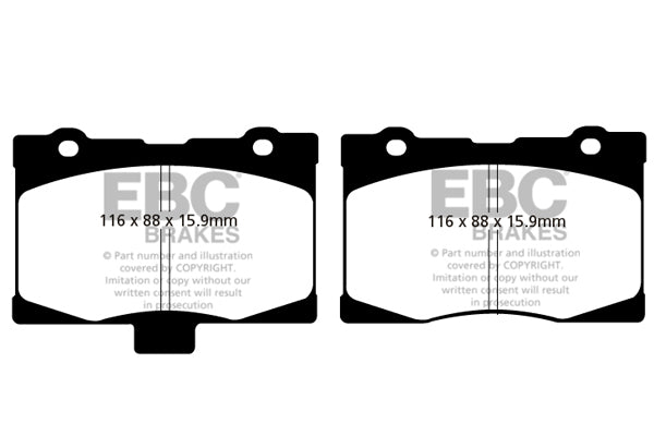 Pastiglie Freno EBC Greenstuff DP21735 per Honda Legend