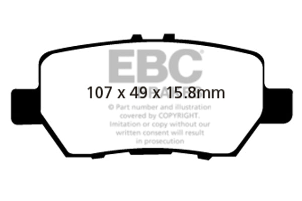 Pastiglie Freno EBC Redstuff DP31736C per Honda Legend
