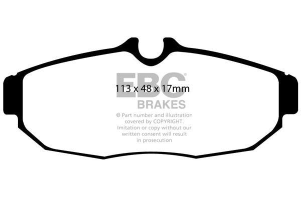Pastiglie Freno EBC Redstuff DP31741C per Ford Mustang (5th Generation)