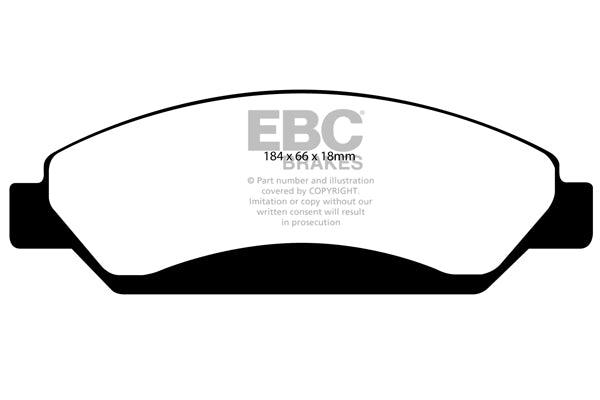 Pastiglie Freno EBC Ultimax DP1742 per Chevrolet Avalanche, GMC Yukon/Yukon Denali e altre
