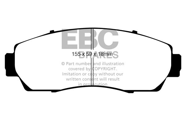 Pastiglie Freno EBC Ultimax DP1743 per Honda CR-V
