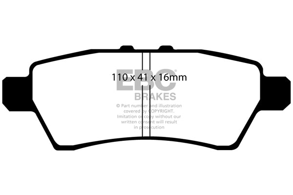 Pastiglie Freno EBC Ultimax DP1748 per Nissan Pathfinder