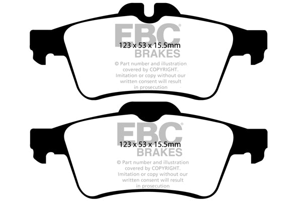 Pastiglie Freno EBC Ultimax DP1749 per Opel Vectra, Ford Focus (Mk3) e altre