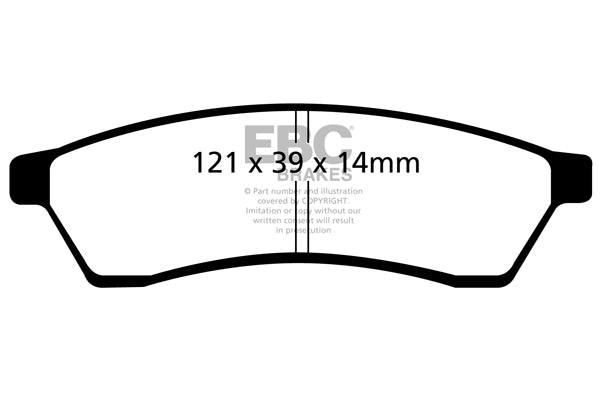 Pastiglie Freno EBC Greenstuff DP21751 per Chevrolet Epica