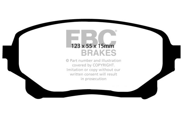 Pastiglie Freno EBC Ultimax DP1756 per Suzuki Grand Vitara