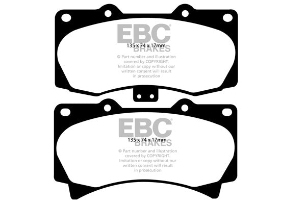 Pastiglie Freno EBC Yellowstuff DP41759R per Hummer H3 e Hummer H3T