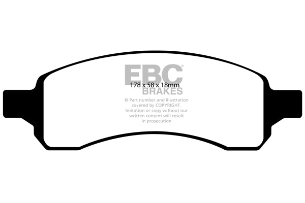 Pastiglie Freno EBC Ultimax DP1761 per Saab 9-7X e Chevrolet Trailblazer