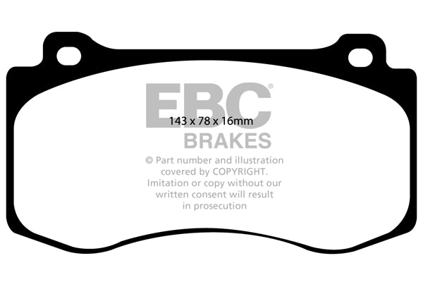 Pastiglie Freno EBC Ultimax DP1764 per Chrysler 300C, Dodge Challenger e altre