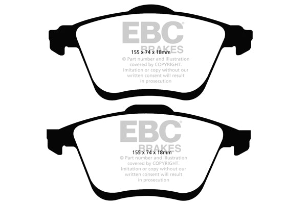 Pastiglie Freno EBC Yellowstuff DP41773R per Mazda 6
