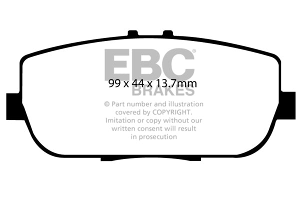Pastiglie Freno EBC Bluestuff NDX DP51775NDX per Mazda MX5 (Mk3) (NC) e Fiat 124 Spider