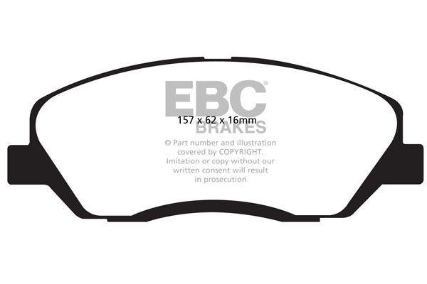 Pastiglie Freno EBC Greenstuff DP21783 per Hyundai Genesis