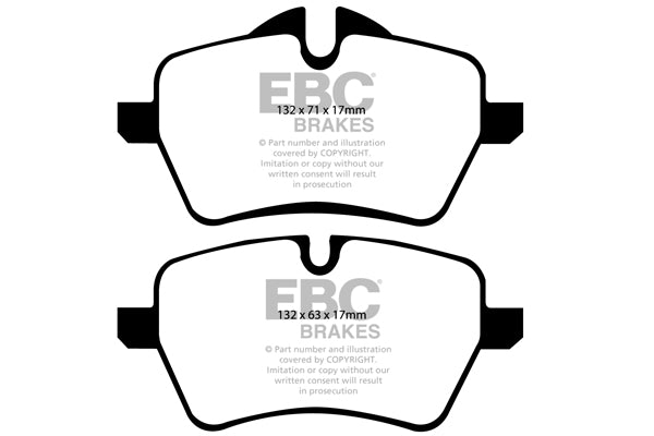 Pastiglie Freno EBC Yellowstuff DP41789R per Mini Countryman (R60), Mini Paceman (R61) e altre