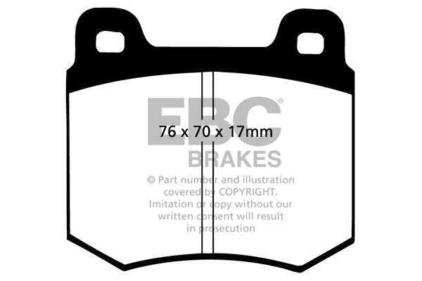 Pastiglie Freno EBC Ultimax DP179 per Ford Granada, Ford Consul e altre