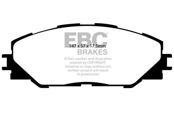 Pastiglie Freno EBC Greenstuff DP61792 per Toyota Rav 4
