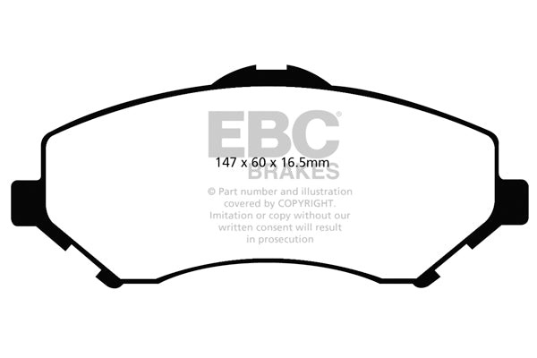 Pastiglie Freno EBC Yellowstuff DP41798R per Jeep Wrangler (JK), Dodge Nitro e altre