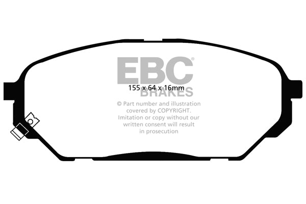 Pastiglie Freno EBC Ultimax DP1813 per Hyundai iX55