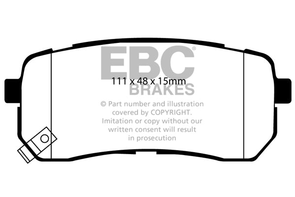 Pastiglie Freno EBC Ultimax DP1814 per KIA Carnival, KIA Sedona e altre