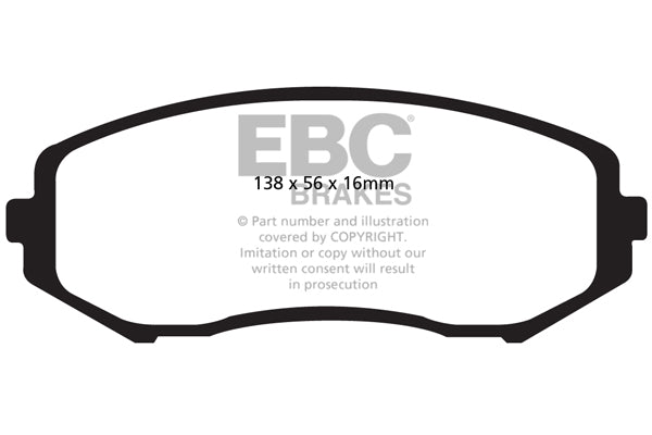 Pastiglie Freno EBC Ultimax DP1818 per Suzuki Grand Vitara