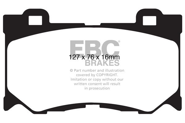 Pastiglie Freno EBC Greenstuff DP21823 per Infiniti Q50 hybrid, Infiniti Q70 e altre