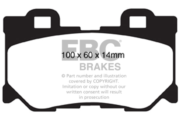 Pastiglie Freno EBC Redstuff DP31824C per Infiniti Q50 hybrid, Infiniti Q60 Coupe e altre