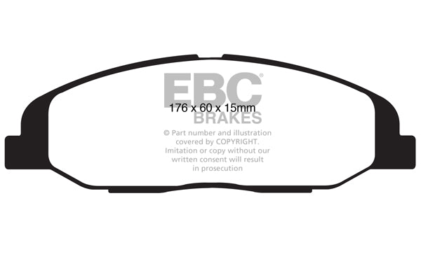 Pastiglie Freno EBC Greenstuff DP21827 per Cadillac CTS e Cadillac STS