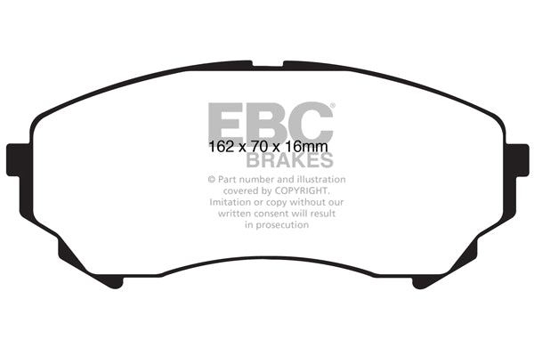 Pastiglie Freno EBC Greenstuff DP21828 per Cadillac CTS