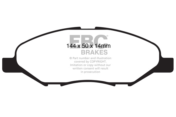 Pastiglie Freno EBC Ultimax DP1832 per Nissan Tiida e Nissan Cube