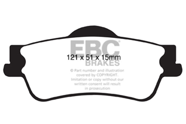 Pastiglie Freno EBC Yellowstuff DP41834R per Holden Commodore (VE), Chevrolet Lumina e altre