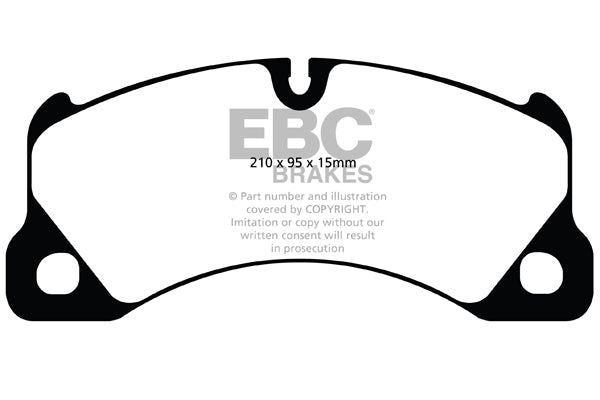 Pastiglie Freno EBC Yellowstuff DP41835R per Porsche Panamera (in ghisa dischi solo)(970), Porsche Cayenne (92A) e altre