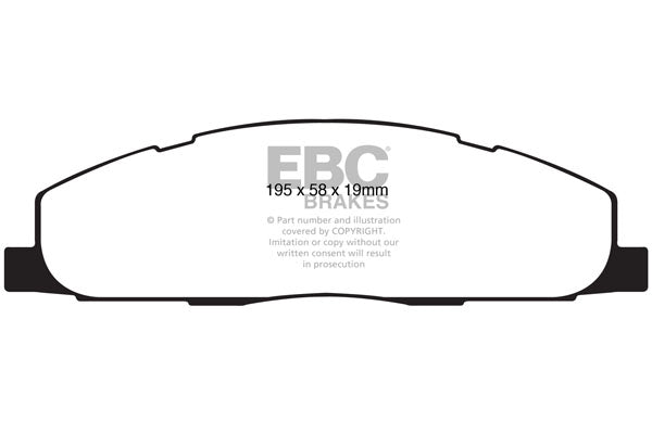 Pastiglie Freno EBC Greenstuff DP61848 per RAM Trucks 3500, RAM Trucks 2500 e altre