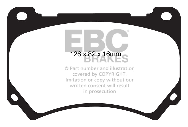 Pastiglie Freno EBC Yellowstuff DP41849R per Hyundai Equus