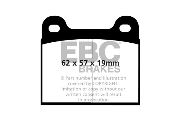 Pastiglie Freno EBC Ultimax DP185 per Porsche 914