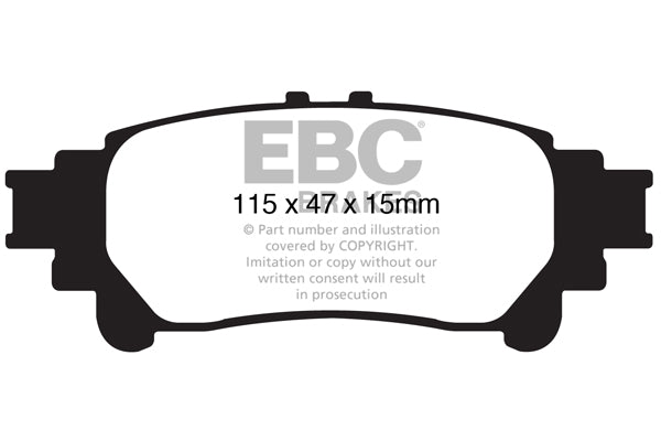 Pastiglie Freno EBC Greenstuff DP61850 per Lexus RX450h, Toyota Highlander e altre