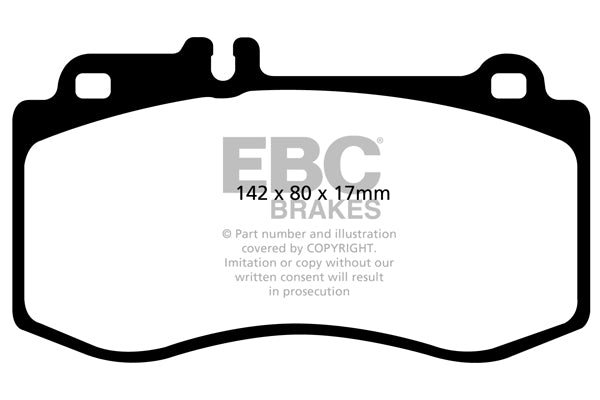 Pastiglie Freno EBC Redstuff DP31857C per Mercedes-Benz Classe E (W212), Mercedes-Benz Classe E Estate (S212) e altre