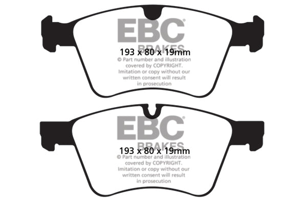 Pastiglie Freno EBC Ultimax DP1860 per Mercedes-Benz Classe GL (X164)