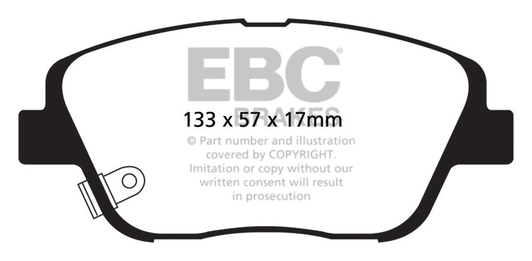 Pastiglie Freno EBC Greenstuff DP21864 per KIA Optima (TF)