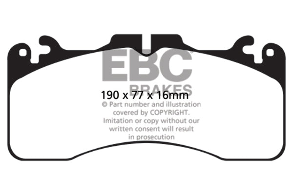 Pastiglie Freno EBC Yellowstuff DP41867R per Lexus GS-F, Lexus LS460 e altre