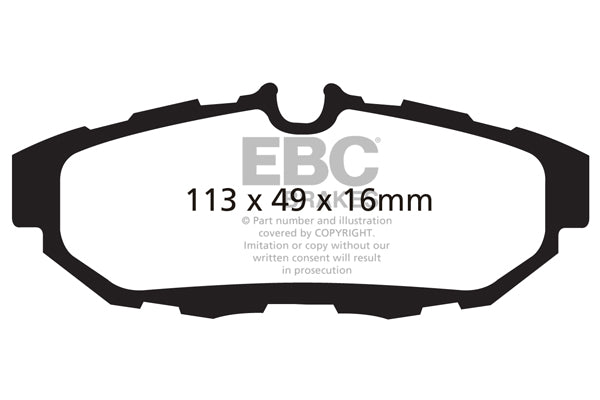 Pastiglie Freno EBC Greenstuff DP21870 per Ford Mustang (5th Generation)