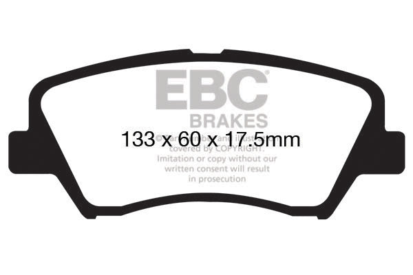 Pastiglie Freno EBC Greenstuff DP21874 per KIA Cee'd (JD), Hyundai i-30 (GD) e altre