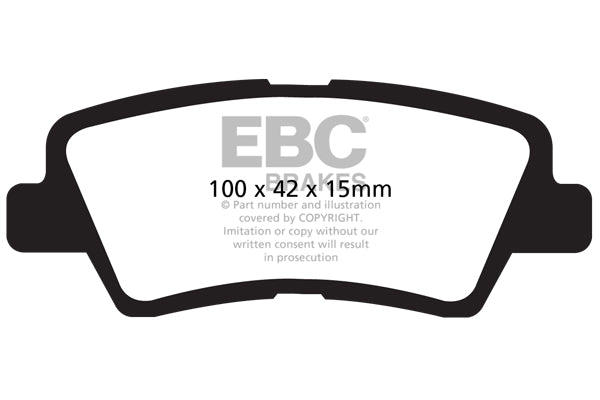 Pastiglie Freno EBC Greenstuff DP21875 per Hyundai i-20 (GB), Hyundai i-20 Coupe e altre