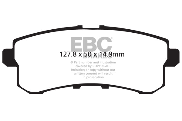 Pastiglie Freno EBC Greenstuff DP61876 per Nissan Patrol